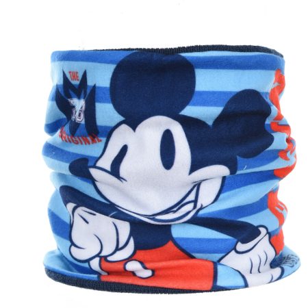 Mickey kék sapka-sál szett