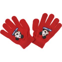 Mickey piros kesztyű
