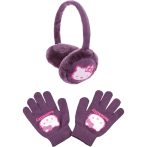 Hello Kitty lila állítható fülvédő szett
