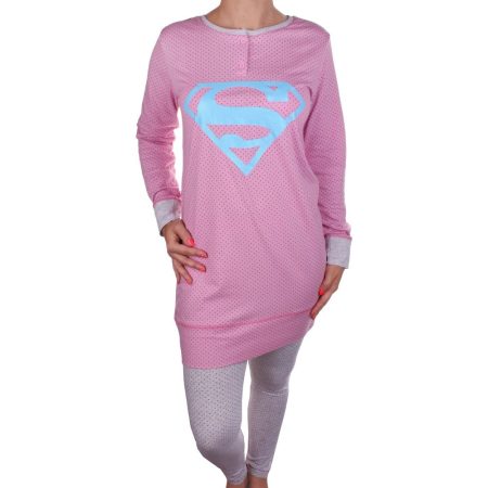 Supergirl női rózsaszín pizsama