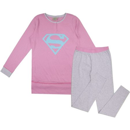 Supergirl női rózsaszín pizsama