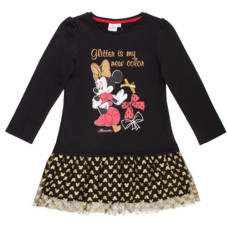 Minnie fekete tüllfodros ruha