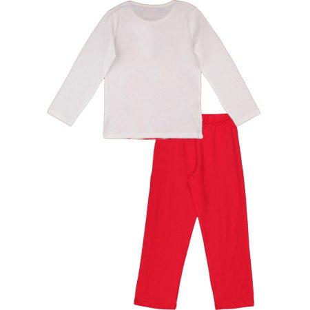 Elena my time fehér-piros pizsama