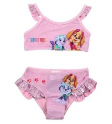 Mancs Őrjárat fodros rózsaszín bikini